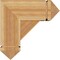 Ekena Millwork Traditional Arts and Crafts Rough Sawn Bracket w/ Offset Brace, Western Red Cedar, 8"W x 18"D x 18"H BKT0806X18X18TRA03RWR - alternate 2